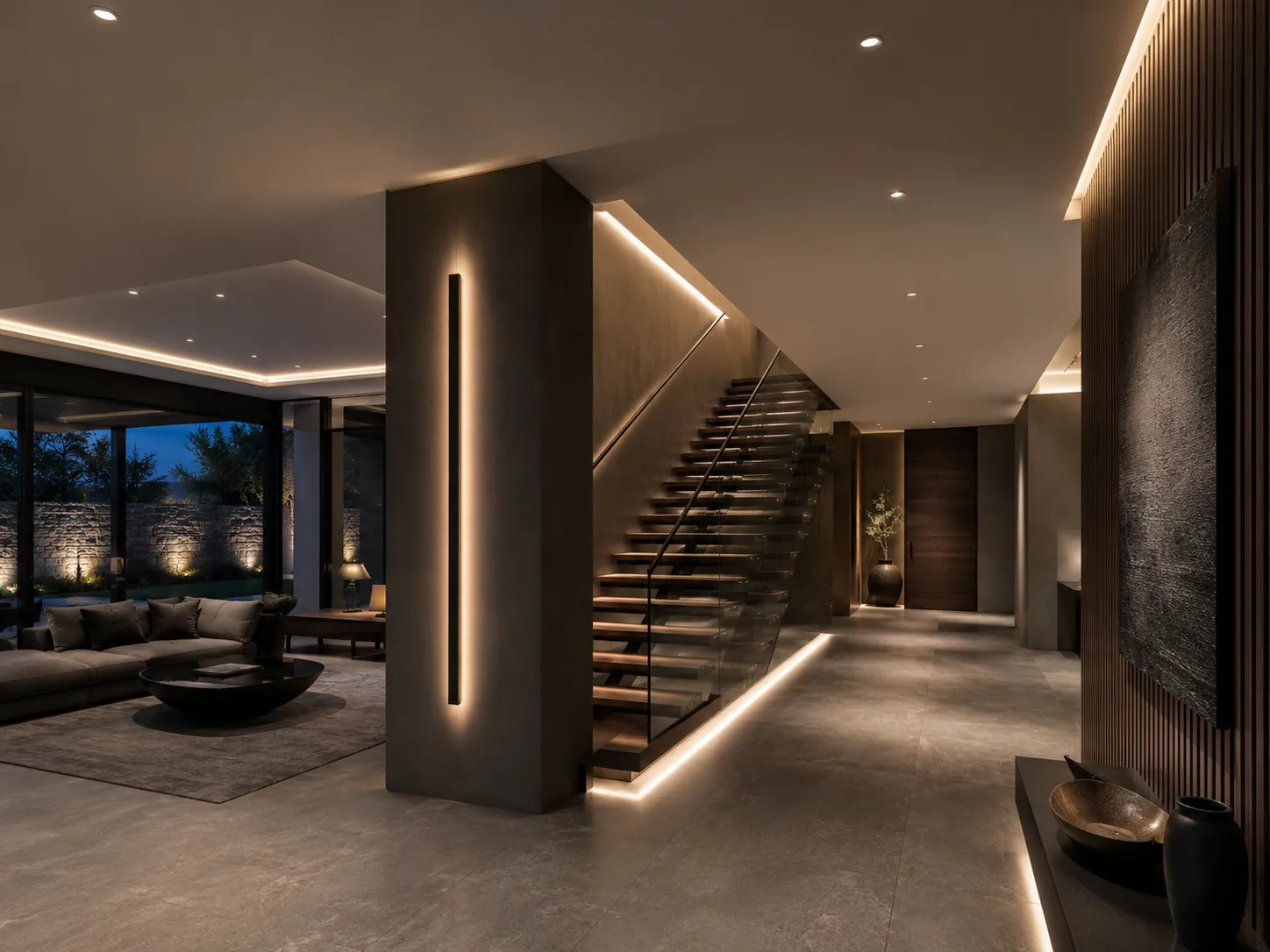 Éclairage LED intérieur moderne